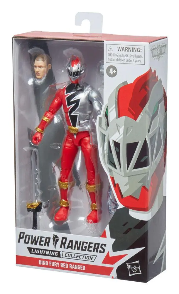 Power Rangers Dino Fury Lightning Collection Action Figure 2022 Red Ranger 15 cm product photo