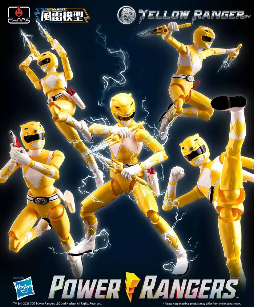 Power Rangers Furai Model Plastic Model Kit Yellow Ranger 13 cm termékfotó