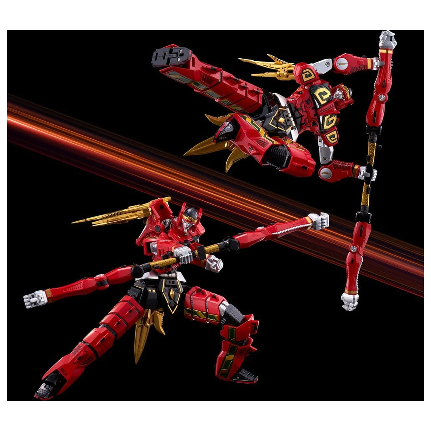 Power Rangers Go! Kuro Kara Combine Action Figure Thunder Megazord 28 cm product photo