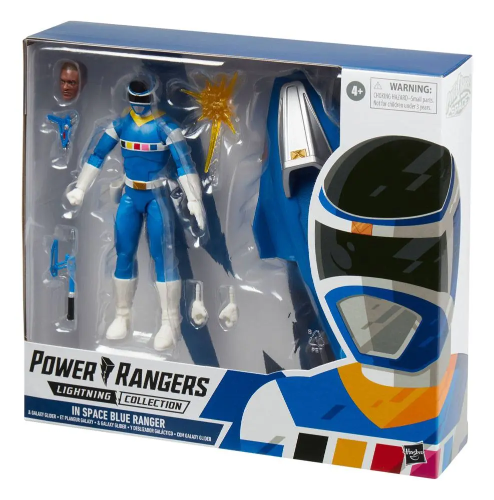 Power Rangers in Space Lightning Collection Action Figure 2022 Blue Ranger &amp; Galaxy Glider 15 cm product photo