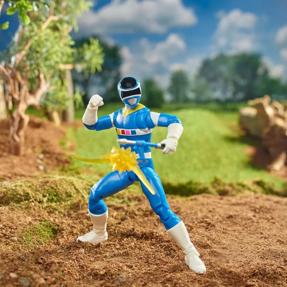 Power Rangers in Space Lightning Collection Action Figure 2022 Blue Ranger &amp; Galaxy Glider 15 cm product photo