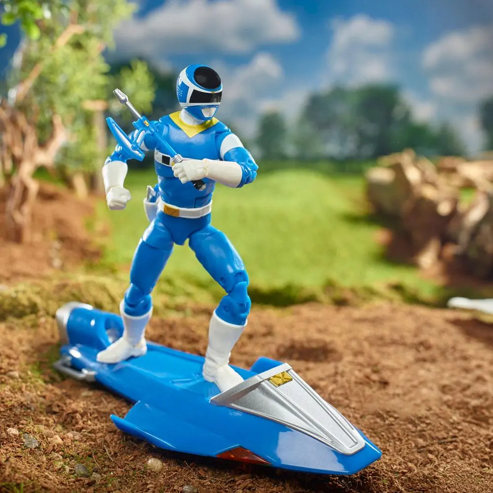 Power Rangers in Space Lightning Collection Action Figure 2022 Blue Ranger &amp; Galaxy Glider 15 cm product photo