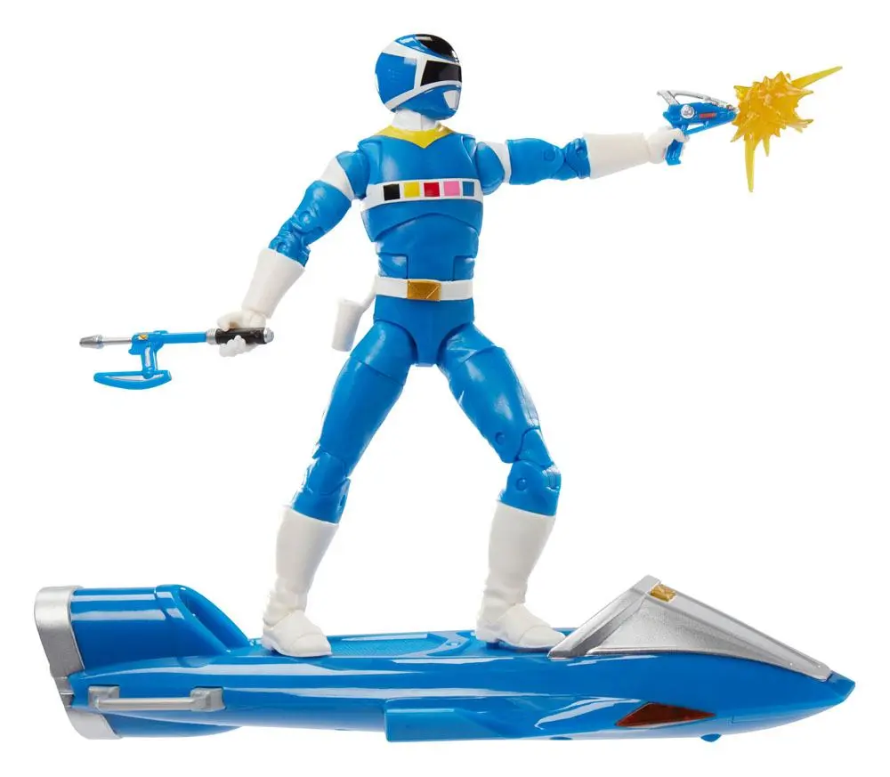 Power Rangers in Space Lightning Collection Action Figure 2022 Blue Ranger &amp; Galaxy Glider 15 cm product photo
