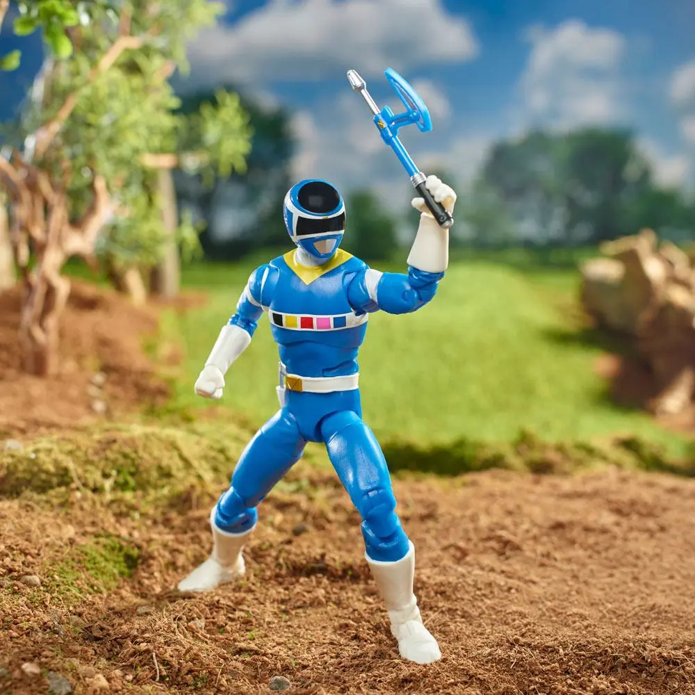 Power Rangers in Space Lightning Collection Action Figure 2022 Blue Ranger &amp; Galaxy Glider 15 cm product photo