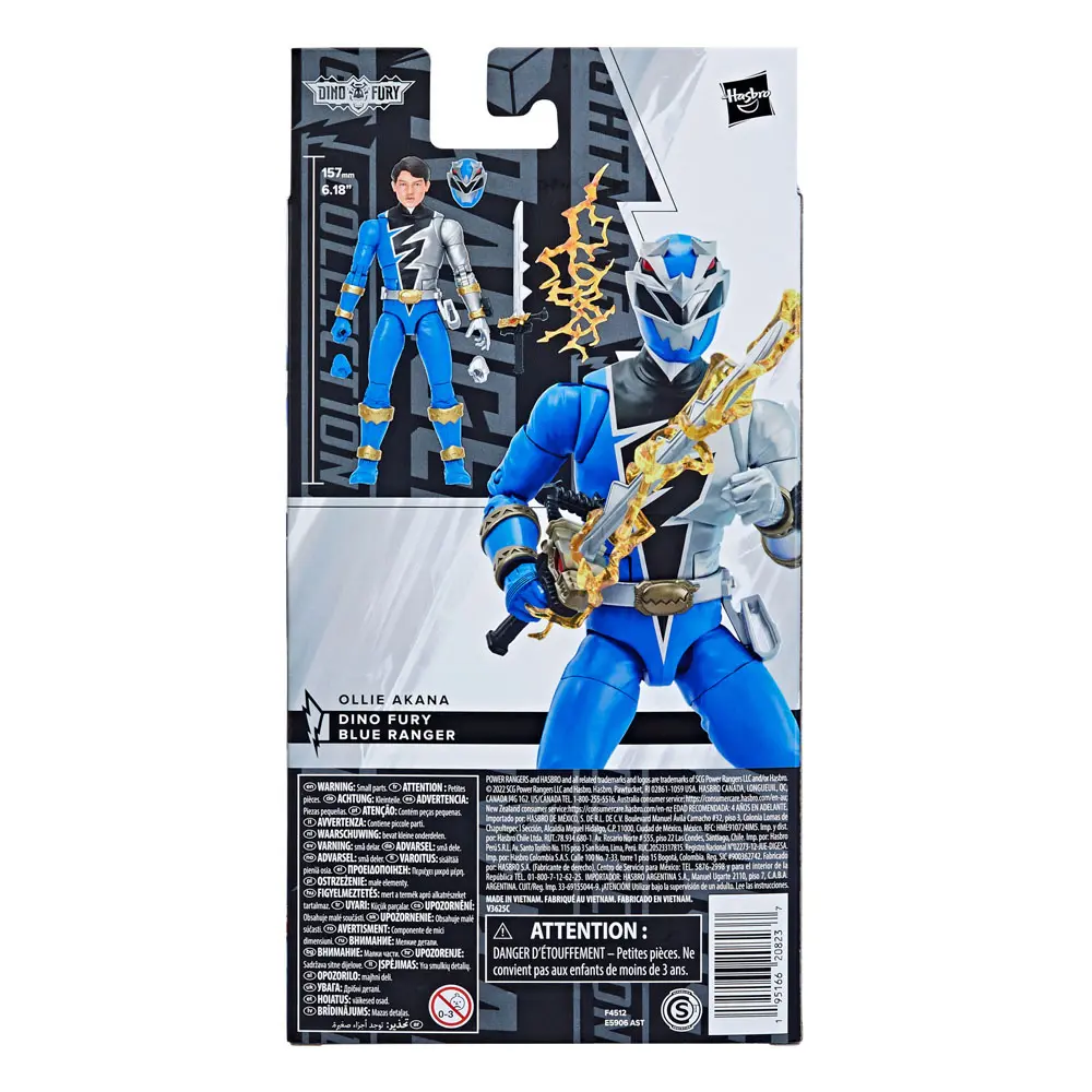 Power Rangers Lightning Collection Action Figure 2022 Dino Fury Blue Ranger 15 cm product photo
