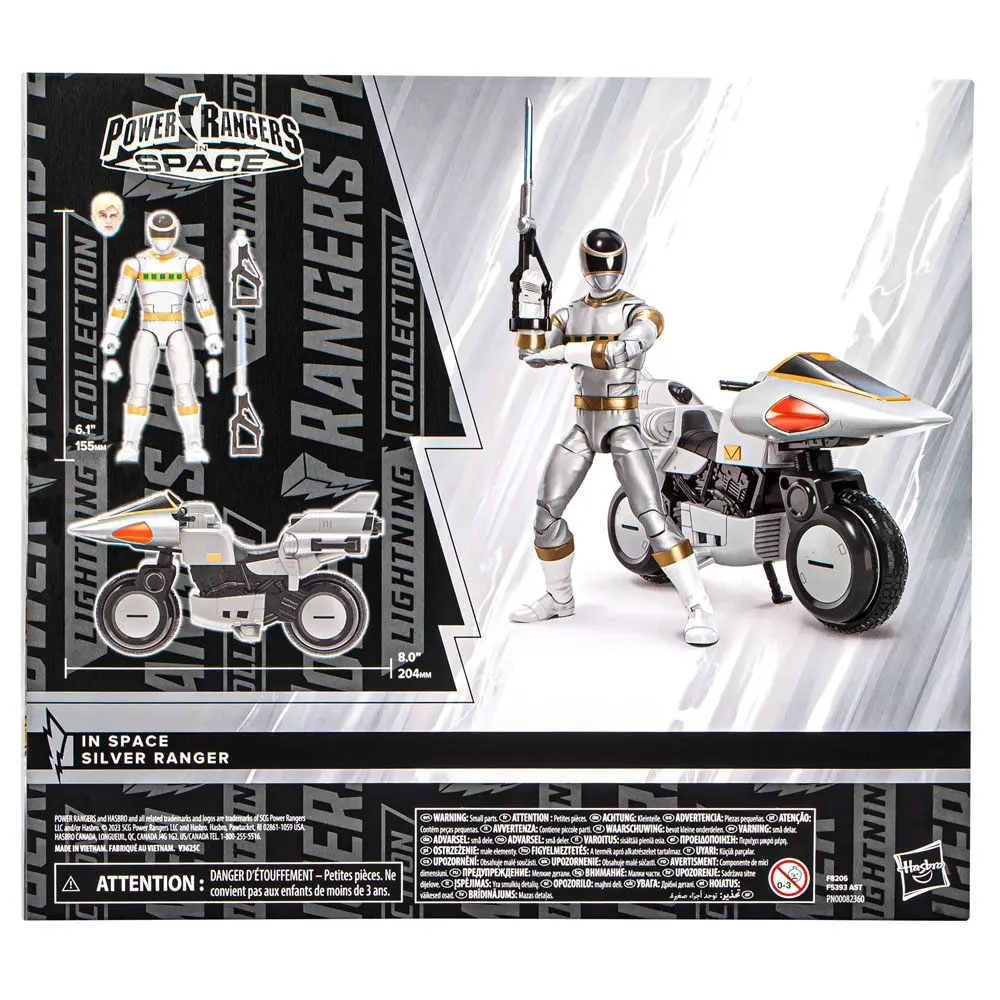 Power Rangers Lightning Collection Action Figure In Space Silver Ranger 15 cm product photo