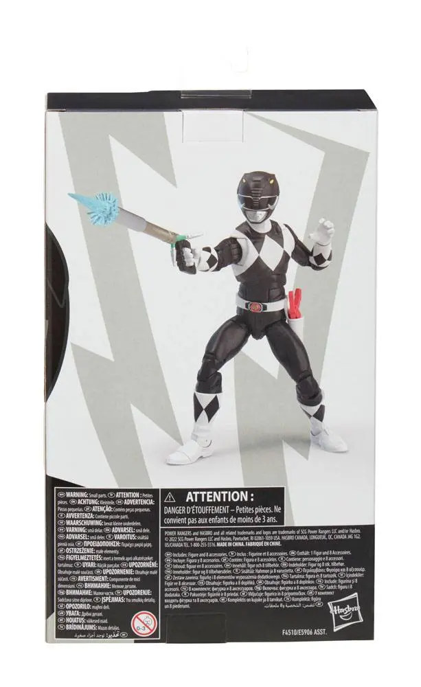 Power Rangers Lightning Collection Action Figure Mighty Morphin Black Ranger 15 cm product photo