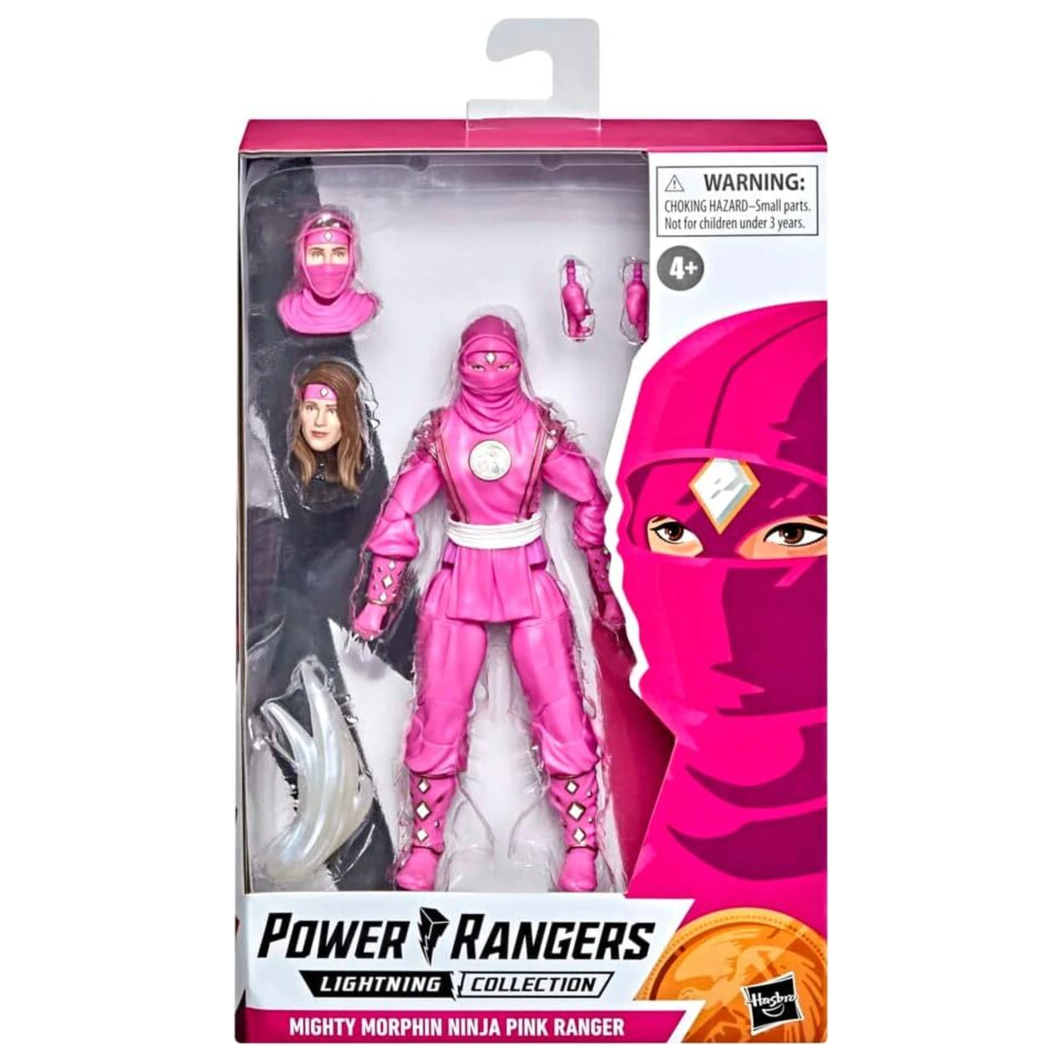Power Rangers Lightning Collection Mighty Morphin Ninja Pink Ranger figure 15cm product photo