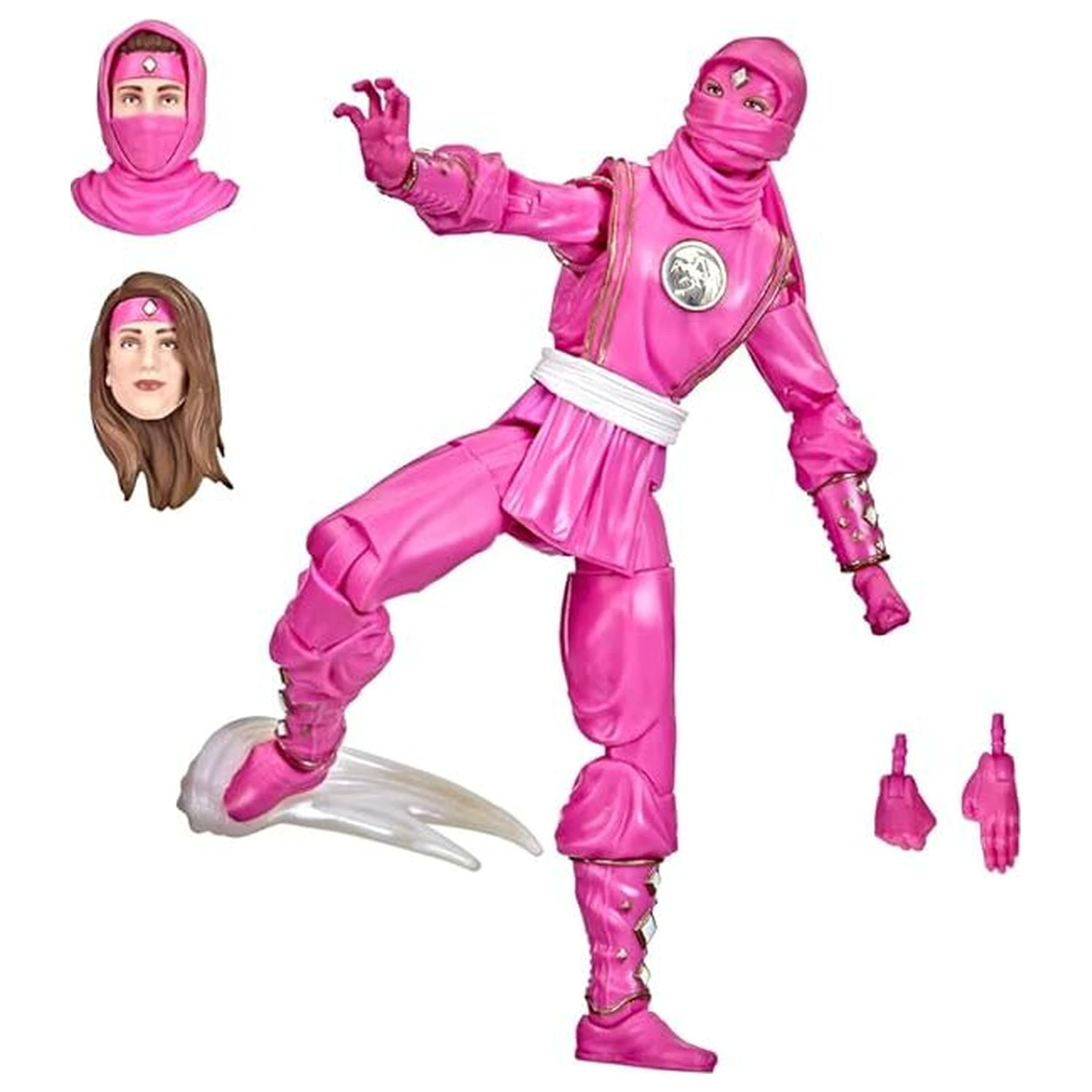 Power Rangers Lightning Collection Mighty Morphin Ninja Pink Ranger figure 15cm product photo