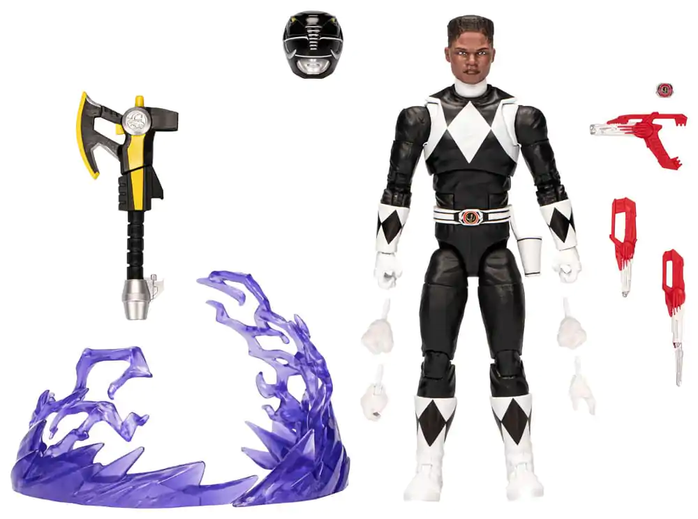 Power Rangers Lightning Collection Remastered Action Figure Mighty Morphin Black Ranger 15 cm product photo