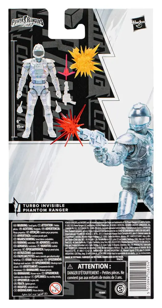 Power Rangers Lightning Collection Action Figure Turbo Invisible Phantom Ranger 15 cm product photo