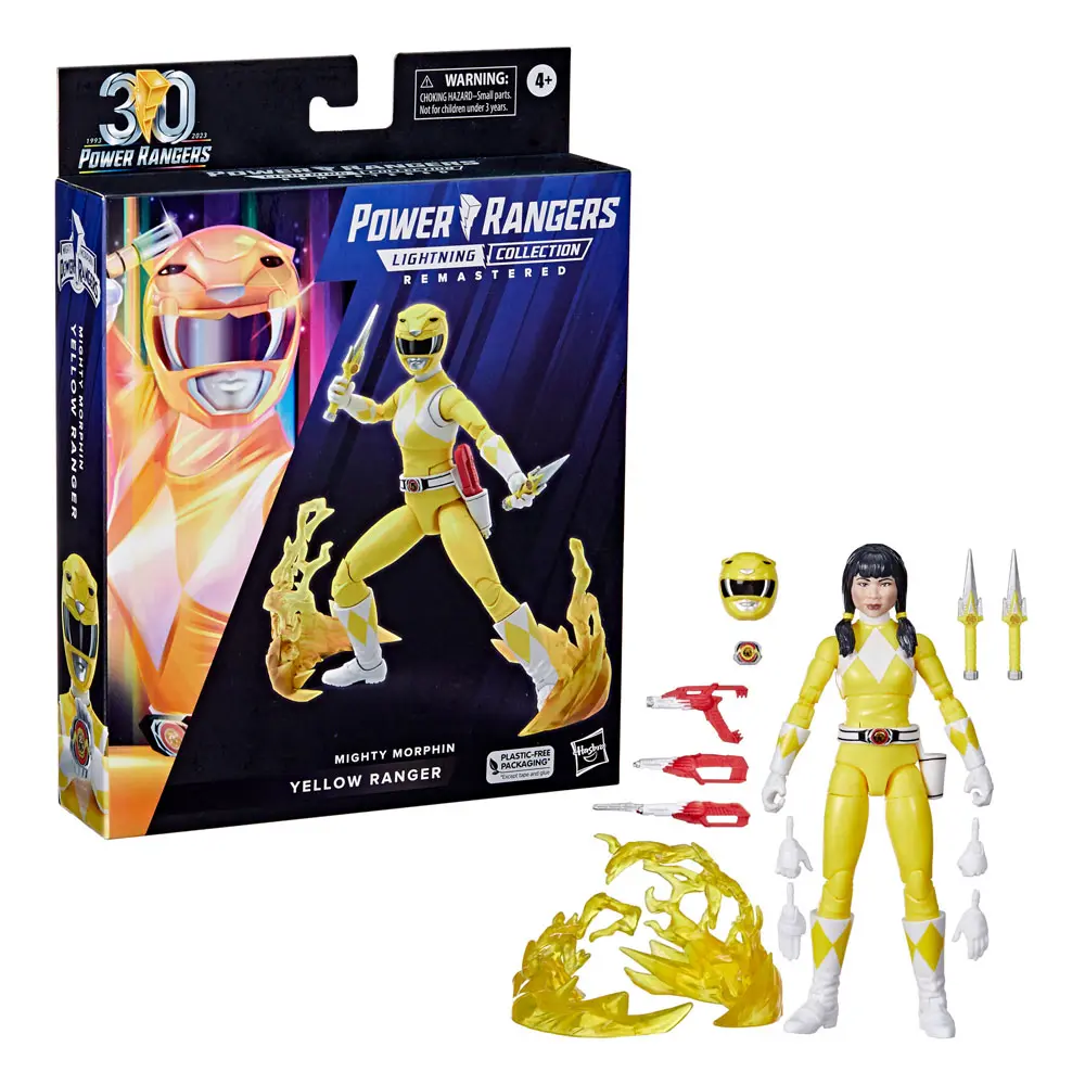 Power Rangers Ligtning Collection Action Figure Mighty Morphin Yellow Ranger 15 cm product photo