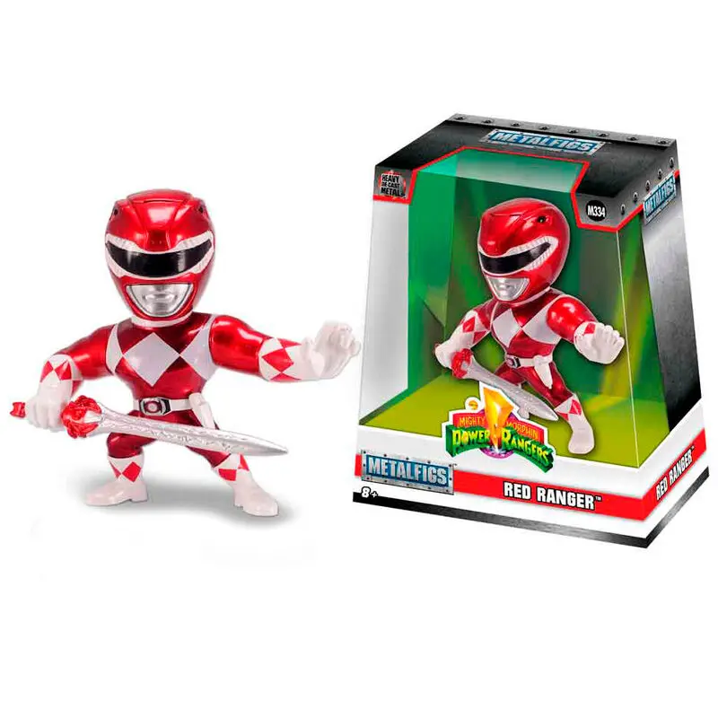 Power Rangers Mighty Morphin Red metalfigs figure 10cm product photo