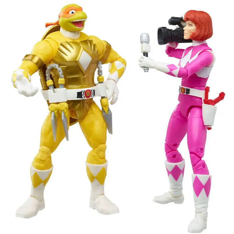Power Rangers x TMNT Lightning Collection Action Figures 2022 Morphed April O´Neil &amp; Michelangelo product photo