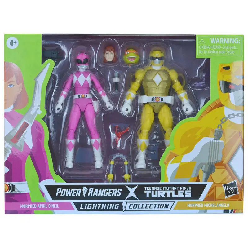 Power Rangers x TMNT Lightning Collection Action Figures 2022 Morphed April O´Neil &amp; Michelangelo product photo