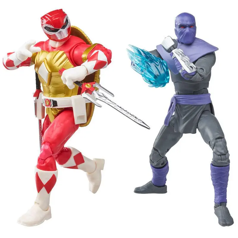 Power Rangers x TMNT Lightning Collection Action Figures 2022 Foot Soldier Tommy & Morphed Raphael product photo