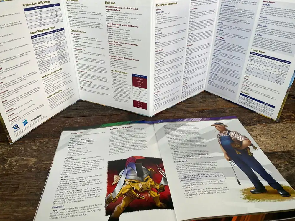 Power Rangers RPG book A Glutton for Punishment Adventure &amp; GM Screen *Englische Version* product photo