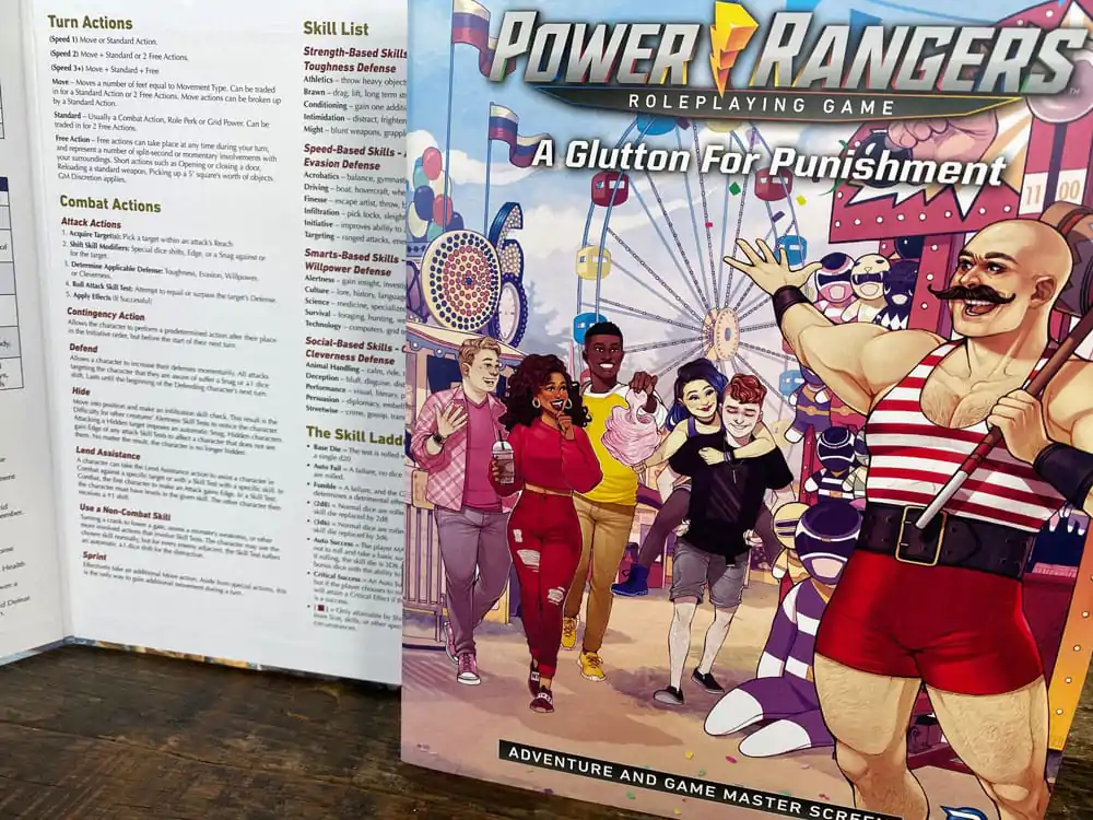 Power Rangers RPG book A Glutton for Punishment Adventure &amp; GM Screen *Englische Version* product photo