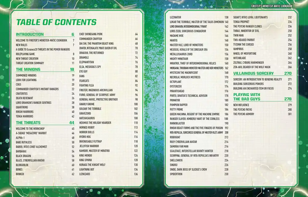 Power Rangers RPG book Finster's Monster-Matic Cookbook Sourcebook *English Version* product photo