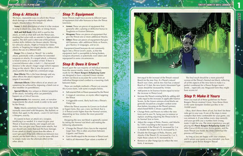 Power Rangers RPG book Finster's Monster-Matic Cookbook Sourcebook *English Version* product photo