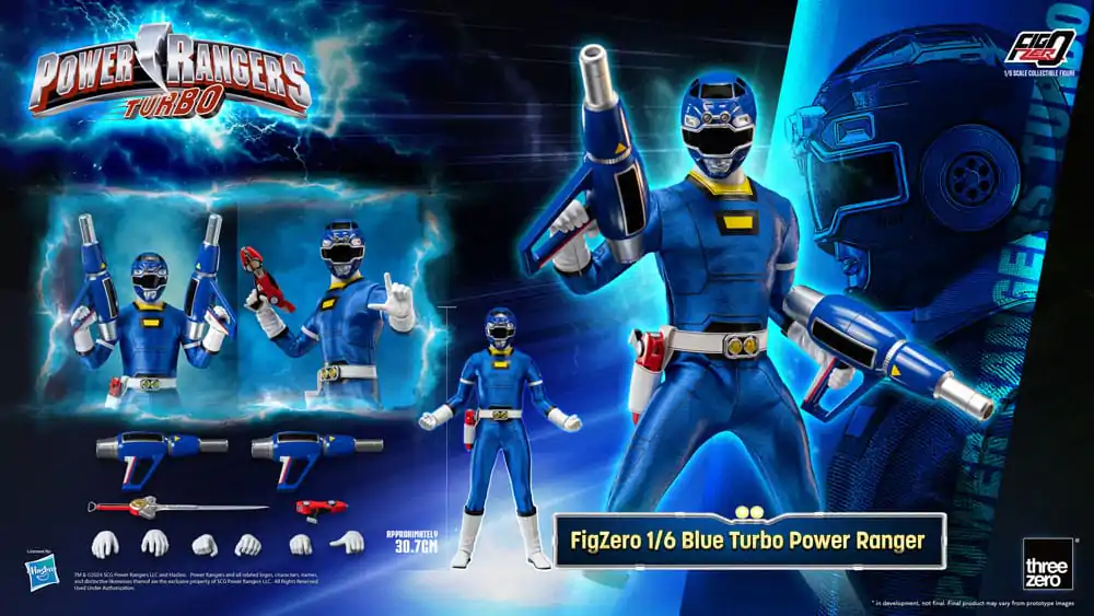 Power Rangers Turbo FigZero Action Figure 1/6 Blue Turbo Power Ranger 30 cm termékfotó