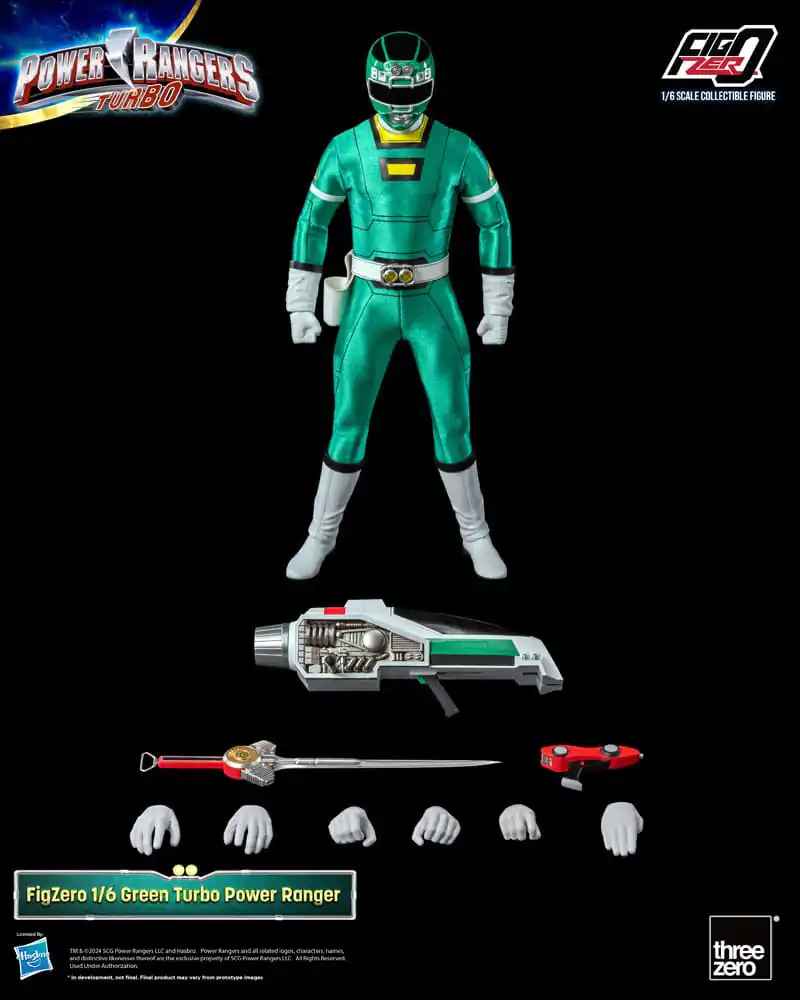 Power Rangers Turbo FigZero Action Figure 1/6 Green Turbo Power Ranger 30 cm termékfotó