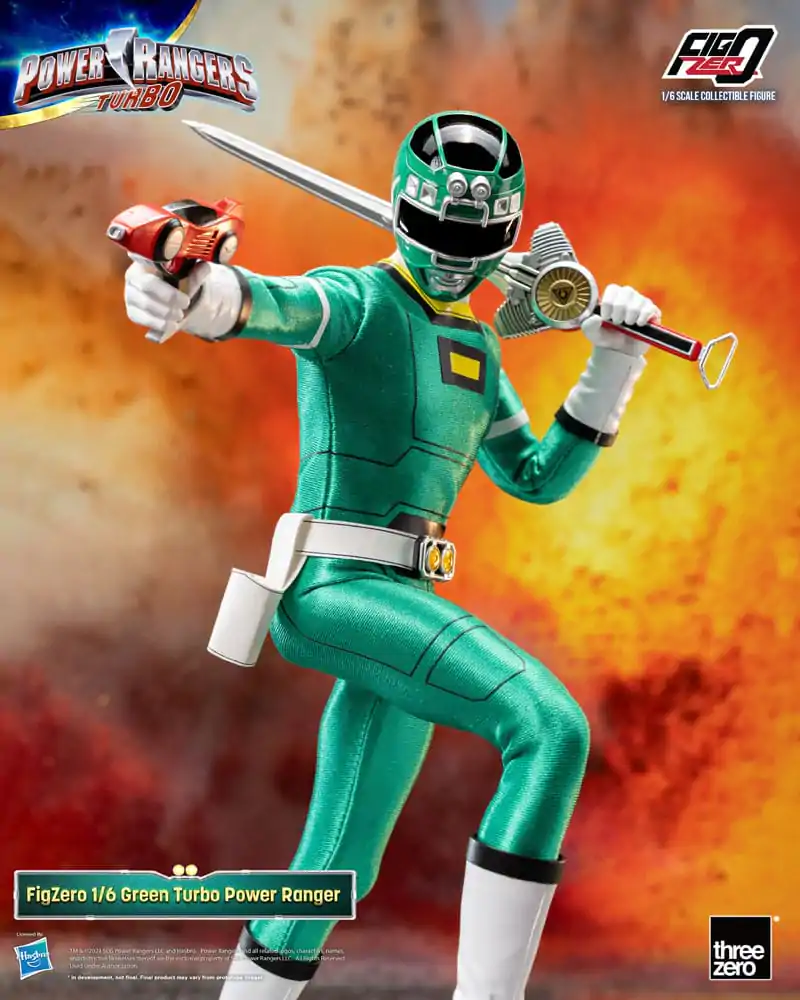 Power Rangers Turbo FigZero Action Figure 1/6 Green Turbo Power Ranger 30 cm termékfotó