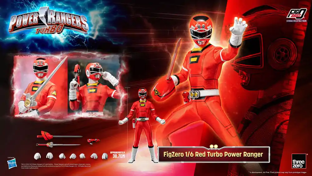 Power Rangers Turbo FigZero Action Figure 1/6 Red Turbo Power Ranger 30 cm product photo