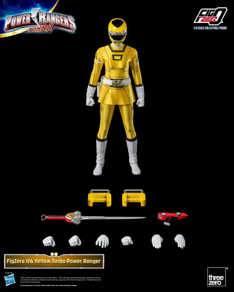 Power Rangers Turbo FigZero Action Figure 1/6 Yellow Turbo Power Ranger 30 cm termékfotó