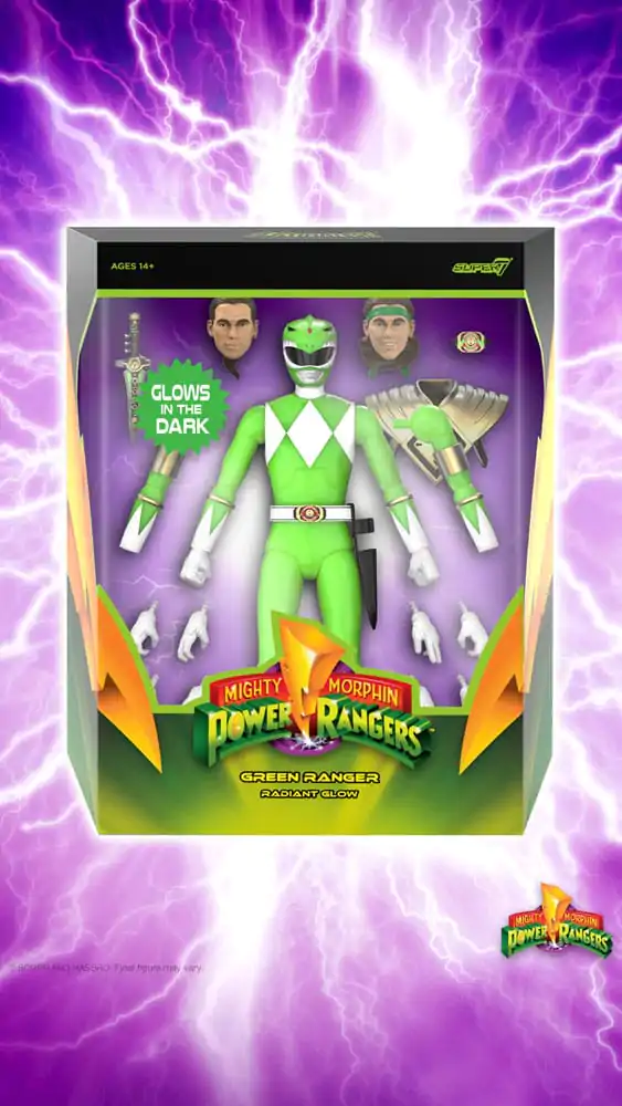 Power Rangers Ultimates Action Figure Green Ranger (Glow) 18 cm termékfotó