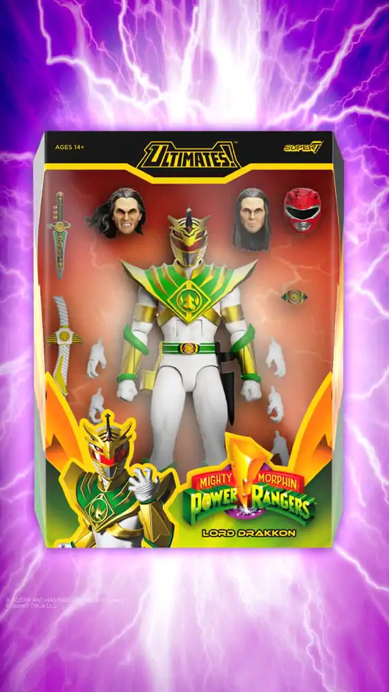 Power Rangers Ultimates Action Figure Mighty Morphin Power Rangers Lord Drakkon 18 cm termékfotó