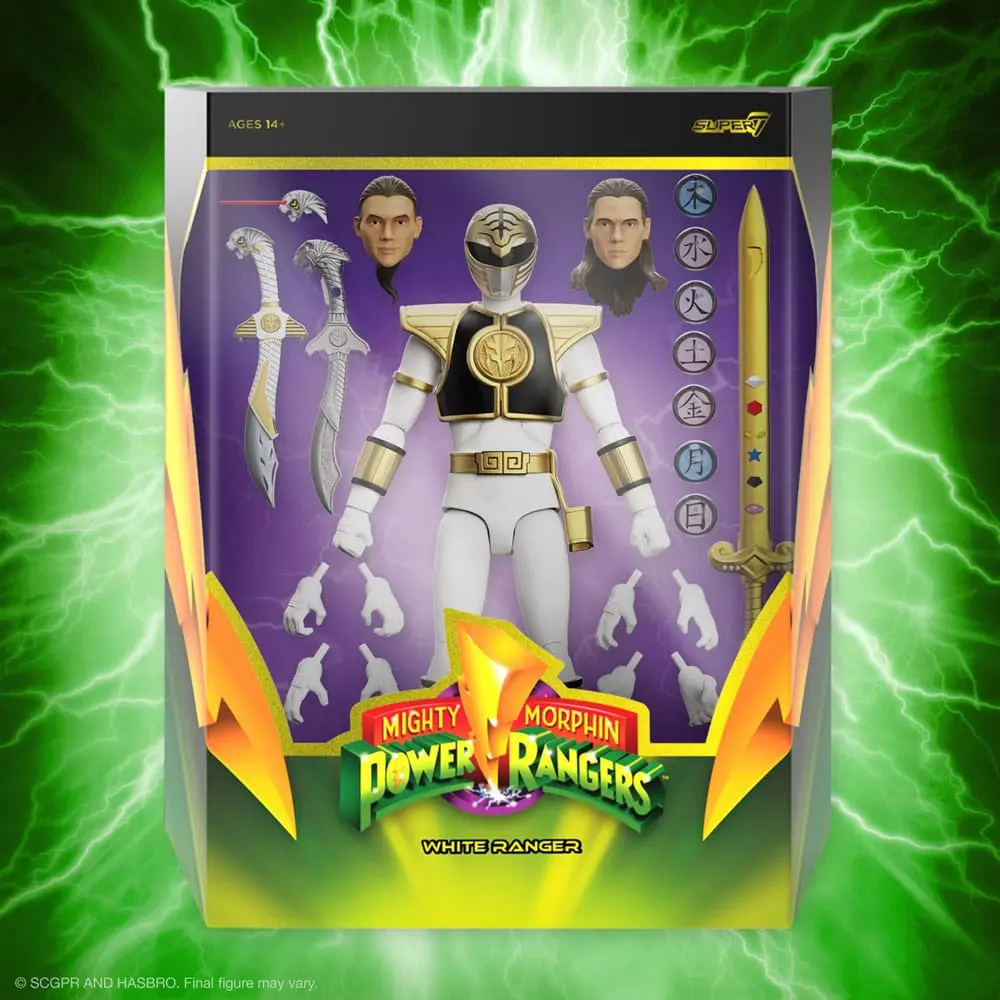 Power Rangers Ultimates Action Figure White Ranger 18 cm product photo