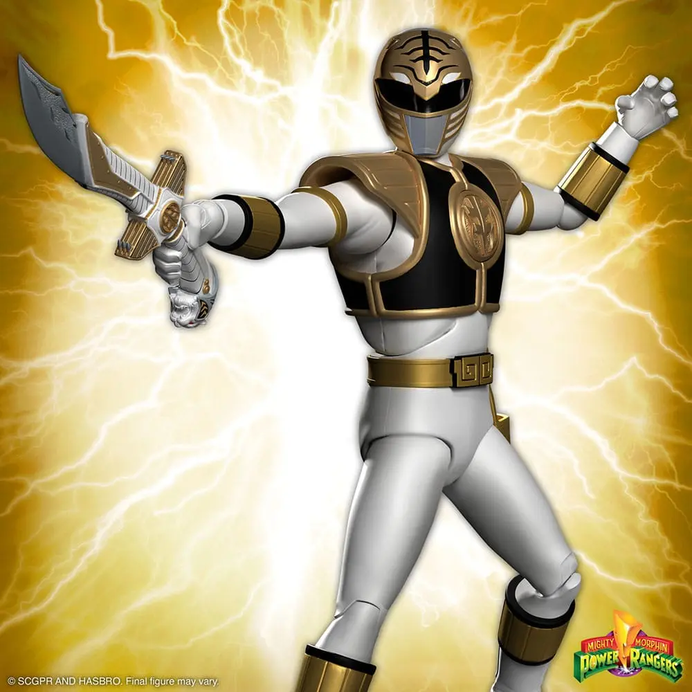 Power Rangers Ultimates Action Figure White Ranger 18 cm product photo