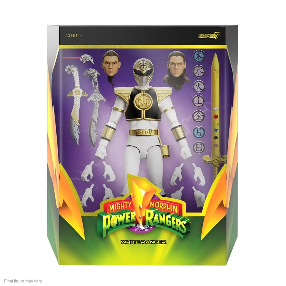 Power Rangers Ultimates Action Figure White Ranger 18 cm product photo