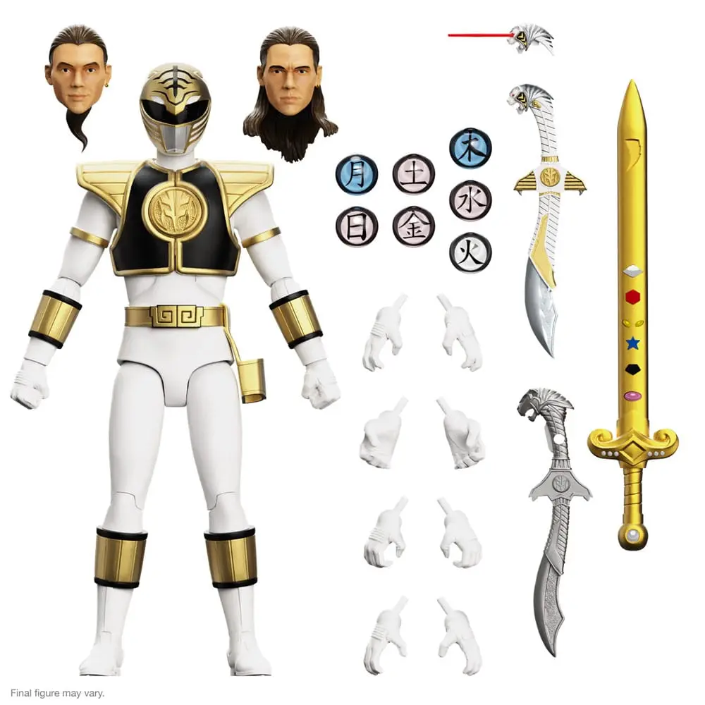 Power Rangers Ultimates Action Figure White Ranger 18 cm product photo