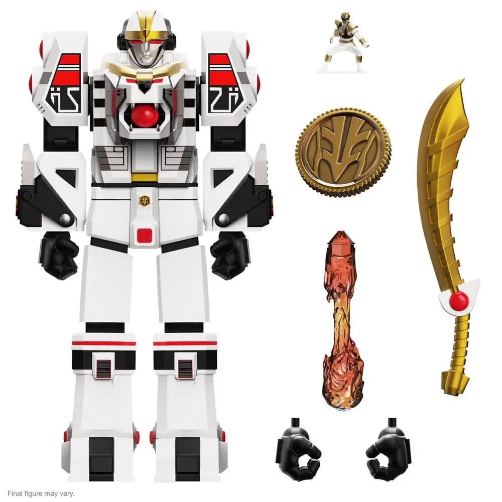 Power Rangers Ultimates Action Figure White Tigerzord  (Warrior Mode) 18 cm product photo