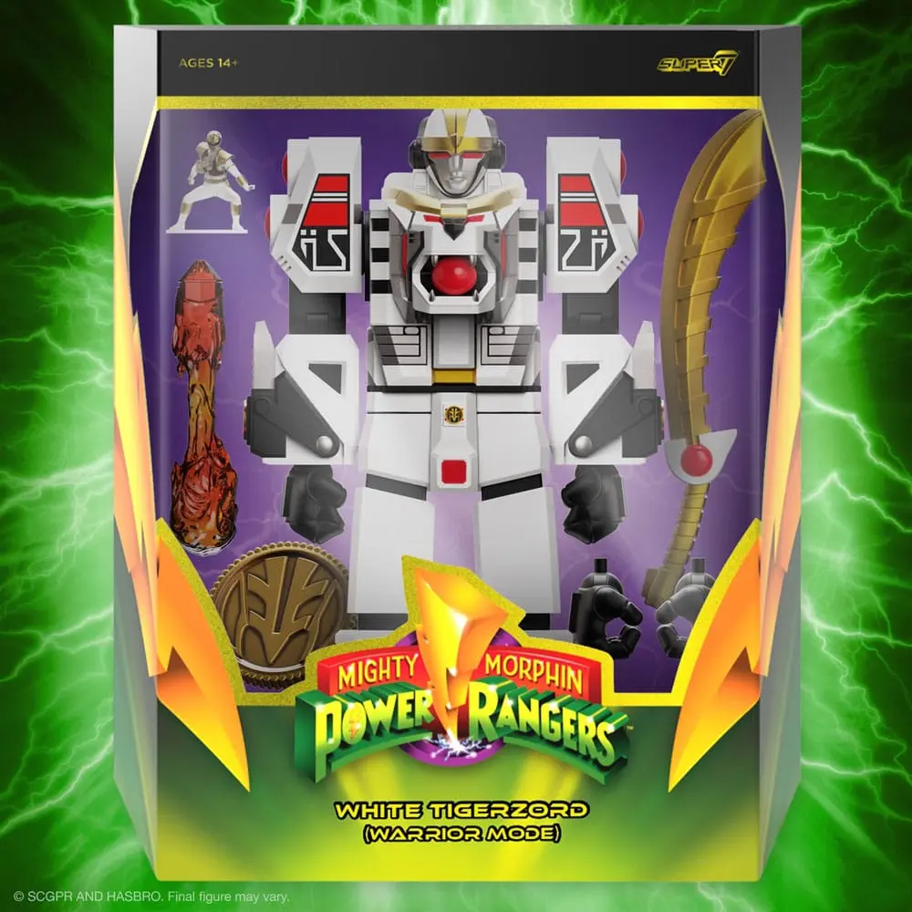 Power Rangers Ultimates Action Figure White Tigerzord  (Warrior Mode) 18 cm product photo