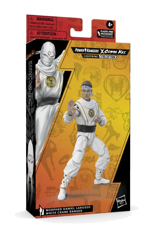 Power Rangers x Cobra Kai Ligtning Collection Action Figure Morphed Daniel LaRusso White Crane Ranger 15 cm product photo