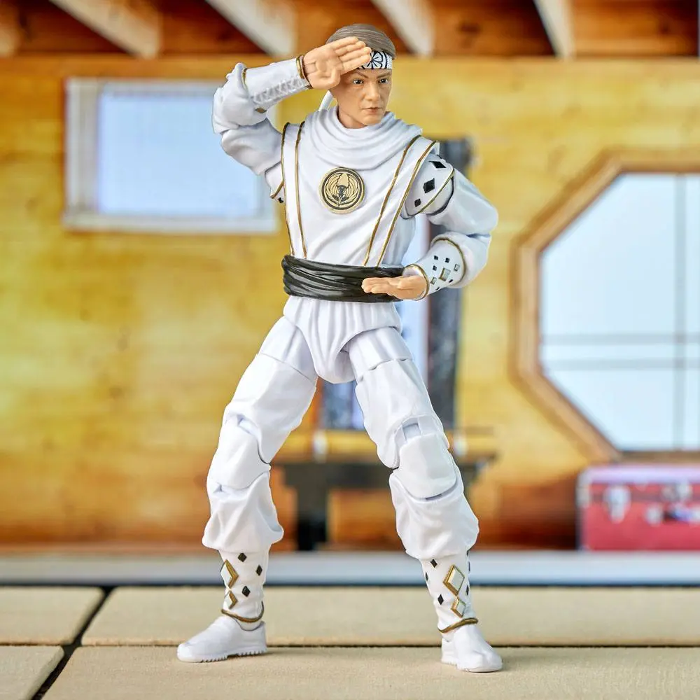 Power Rangers x Cobra Kai Ligtning Collection Action Figure Morphed Daniel LaRusso White Crane Ranger 15 cm product photo