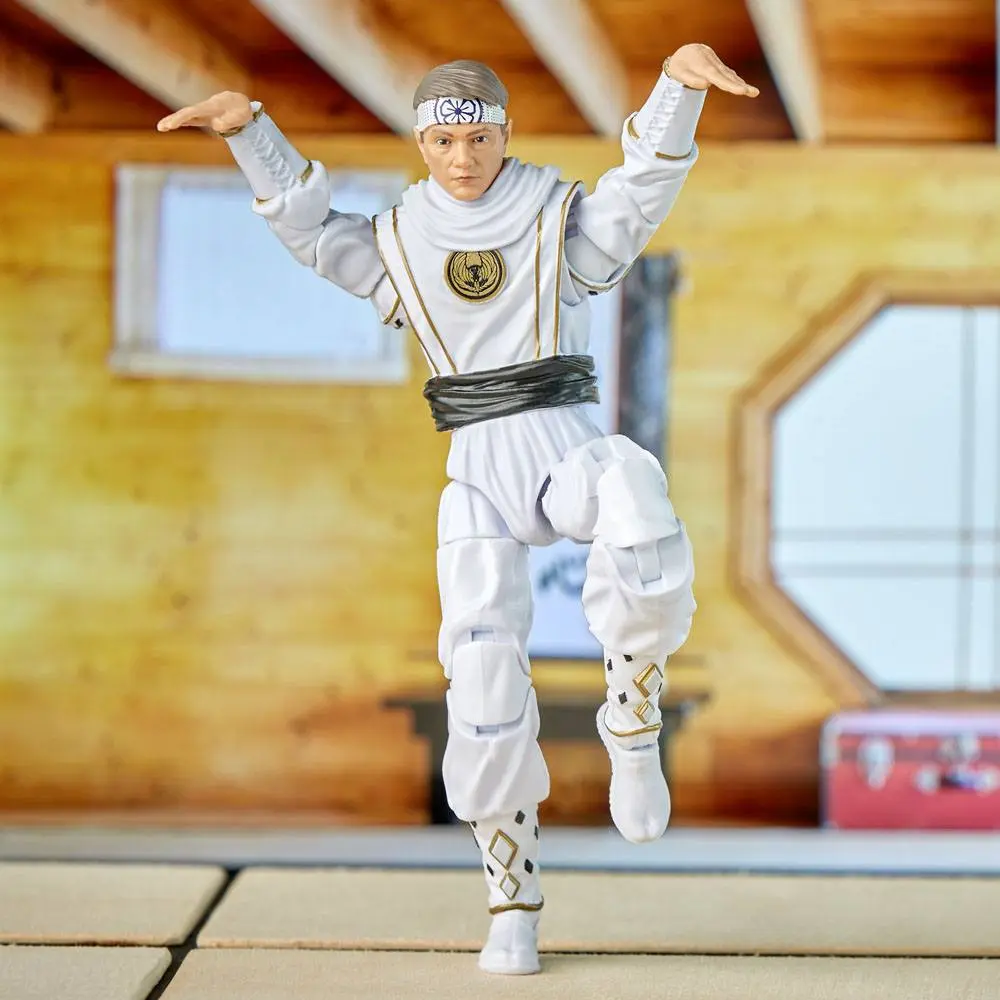 Power Rangers x Cobra Kai Ligtning Collection Action Figure Morphed Daniel LaRusso White Crane Ranger 15 cm product photo