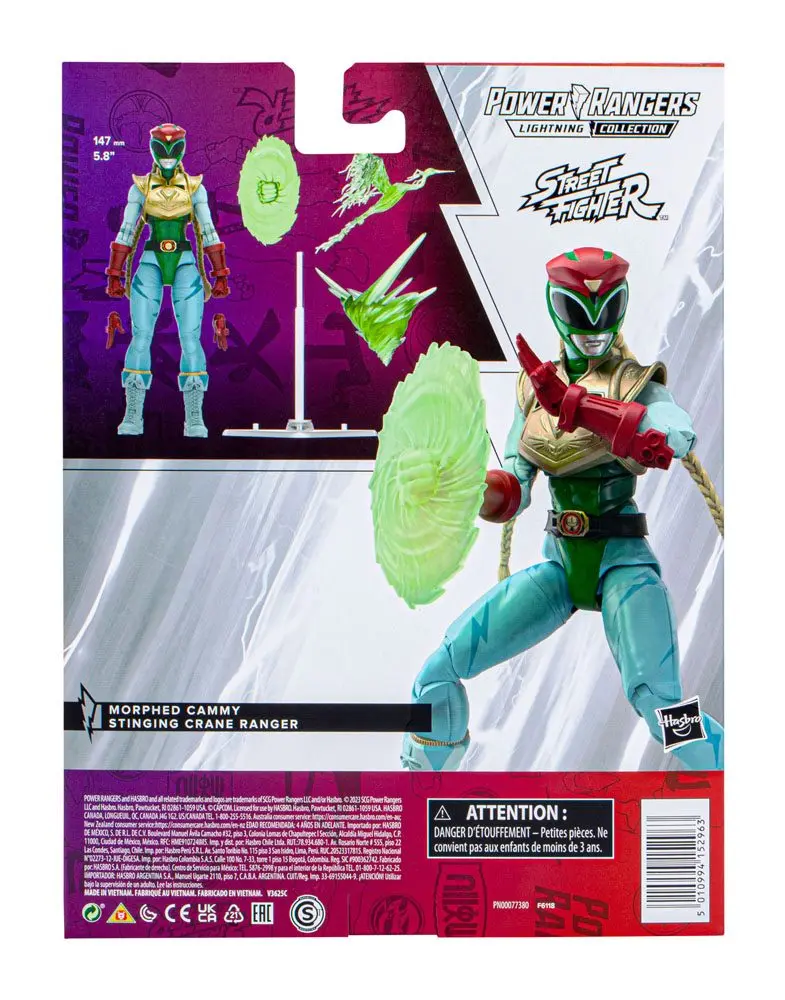 Power Rangers x Street Fighter Lightning Collection Action Figure Morphed Cammy Stinging Crane Ranger 15 cm product photo