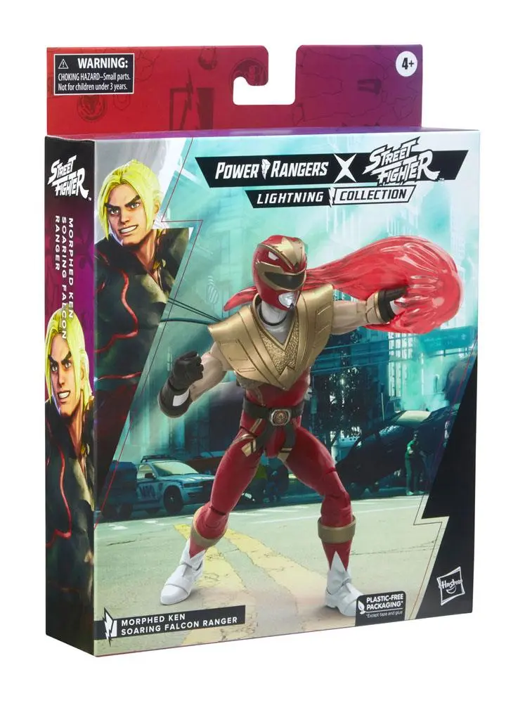 Power Rangers x Street Fighter Lightning Collection Action Figure Morphed Ken Soaring Falcon Ranger 15 cm product photo