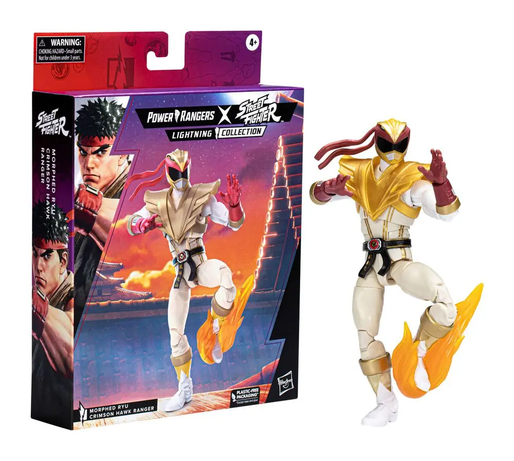 Power Rangers x Street Fighter Ligtning Collection Action Figure Morphed Ryu Crimson Hawk Ranger 15 cm product photo