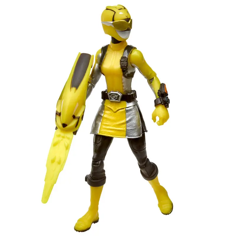 Power Rangers Yellow Ranger and Morphin Jax Beastbot set 2 figures 15cm product photo