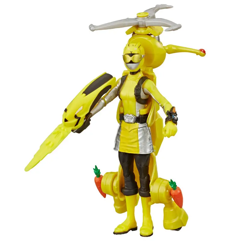 Power Rangers Yellow Ranger and Morphin Jax Beastbot set 2 figures 15cm product photo
