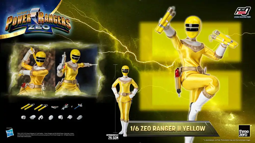 Power Rangers Zeo FigZero Action Figure 1/6 Ranger II Yellow 30 cm termékfotó