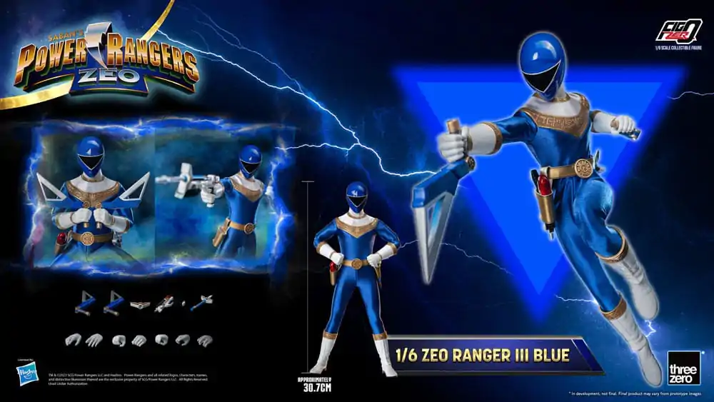 Power Rangers Zeo FigZero Action Figure 1/6 Ranger III Blue 30 cm termékfotó