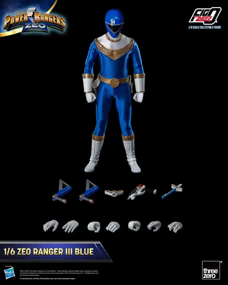 Power Rangers Zeo FigZero Action Figure 1/6 Ranger III Blue 30 cm termékfotó