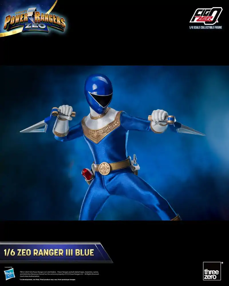 Power Rangers Zeo FigZero Action Figure 1/6 Ranger III Blue 30 cm termékfotó