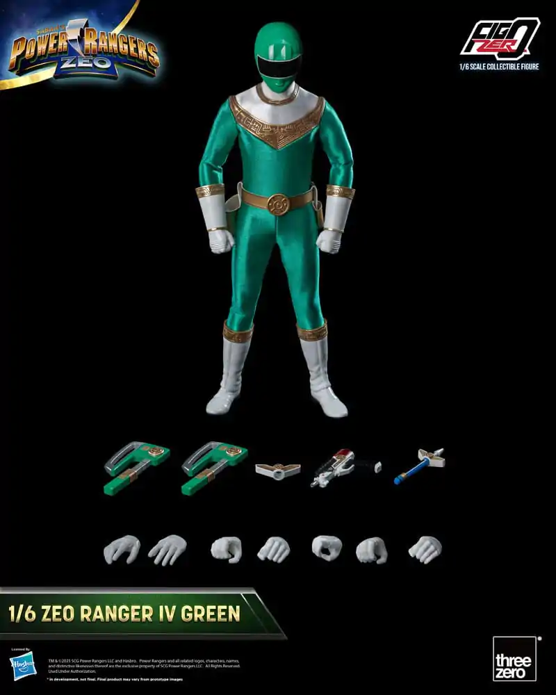 Power Rangers Zeo FigZero Action Figure 1/6 Ranger IV Green 30 cm termékfotó